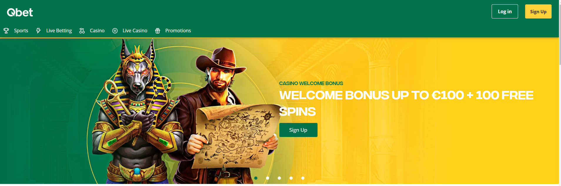 Qbet Casino Casino Banner